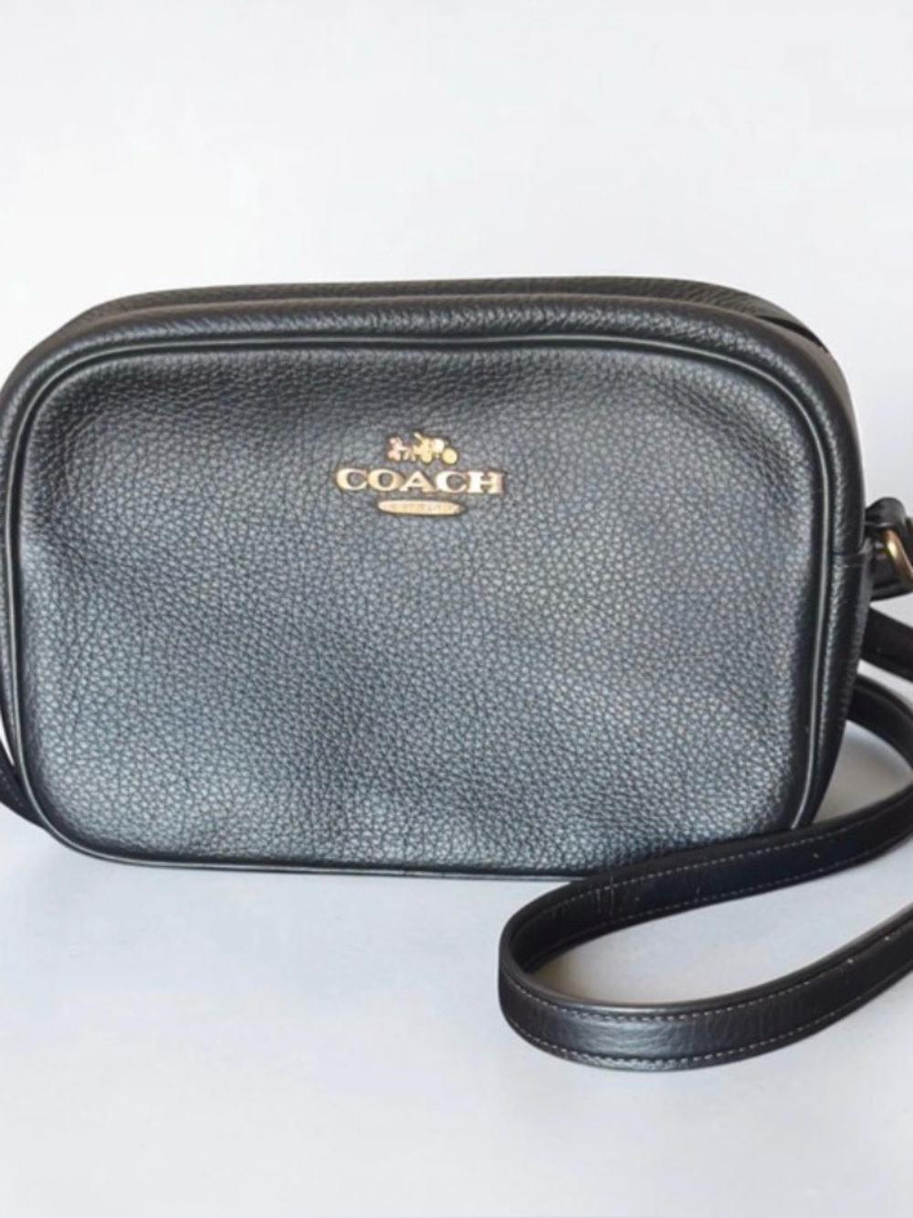 Coach Jamie Camera Leather Crossbody Handbag Black